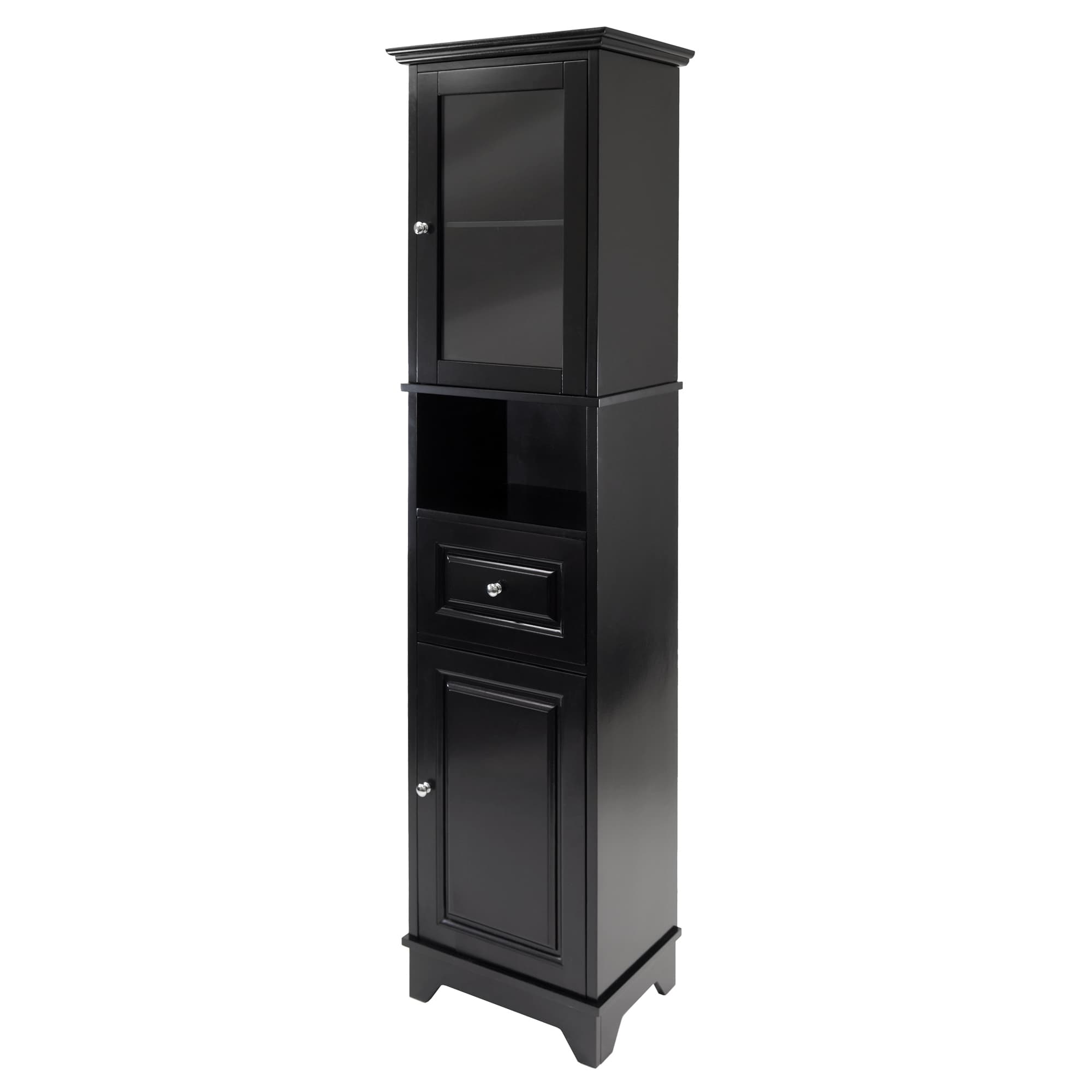 ALPS Cabinet with 2 Doors & 1 Drawer, Black Finish