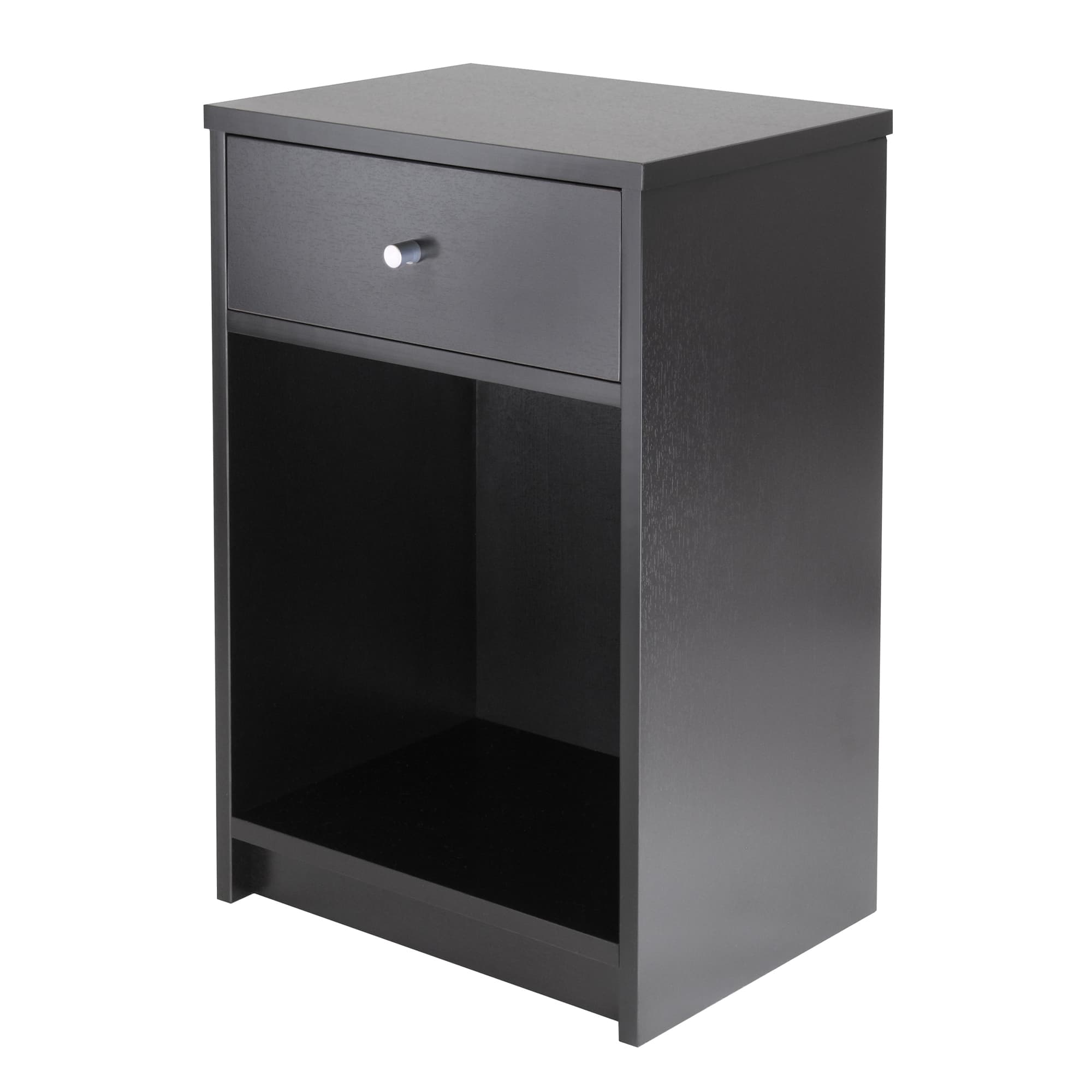 SQUAMISH Accent Table with Drawer, Black Finish