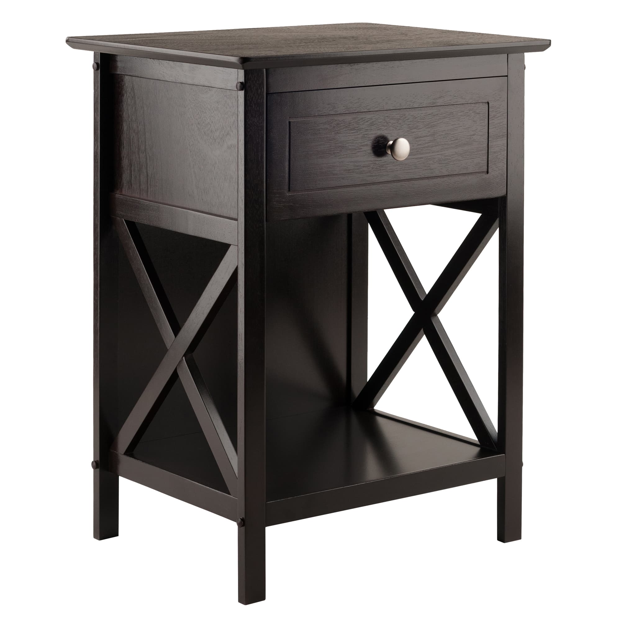 XYLIA Accent Table, Coffee Finish