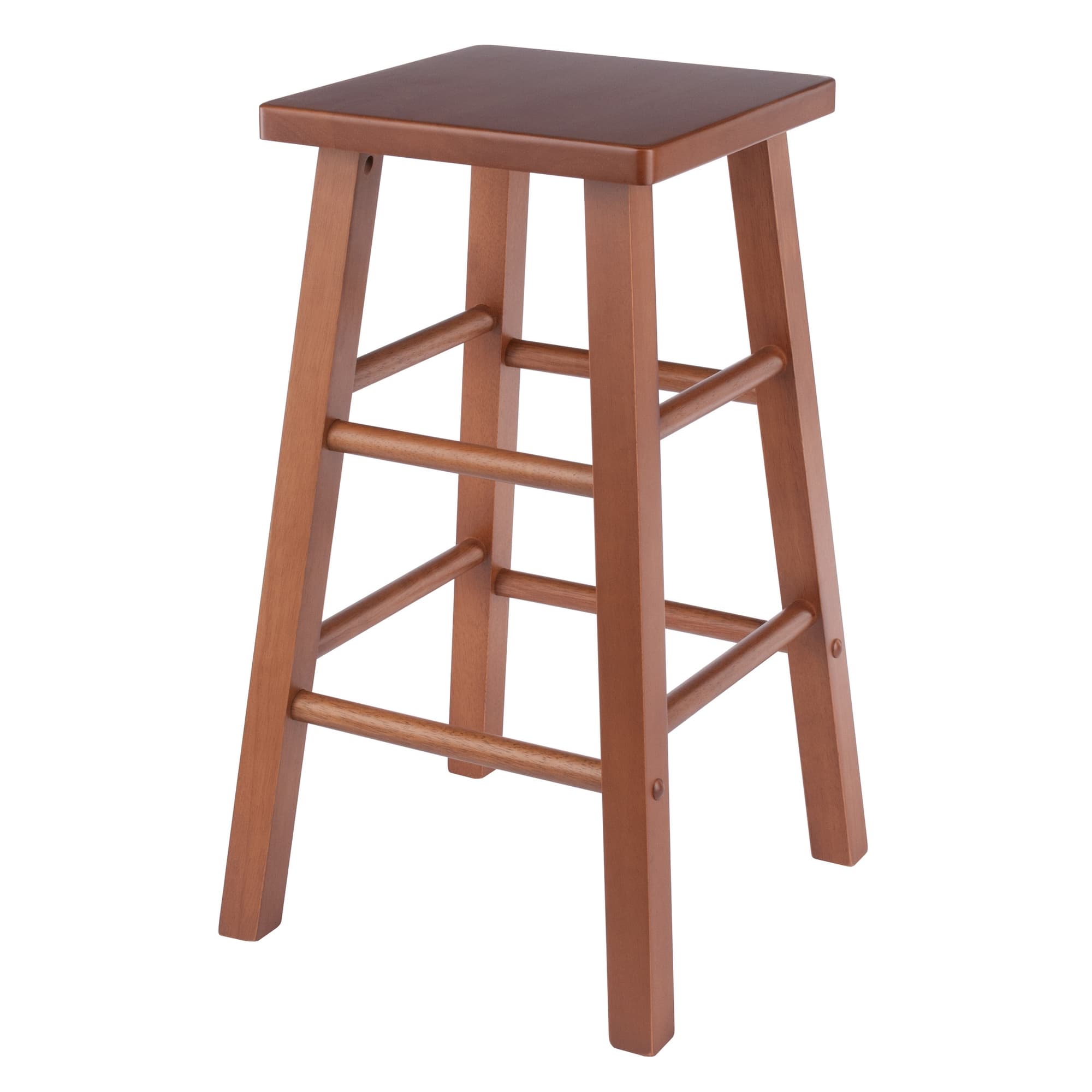 CARRICK Counter Stool with Square Seat, Teak Finish