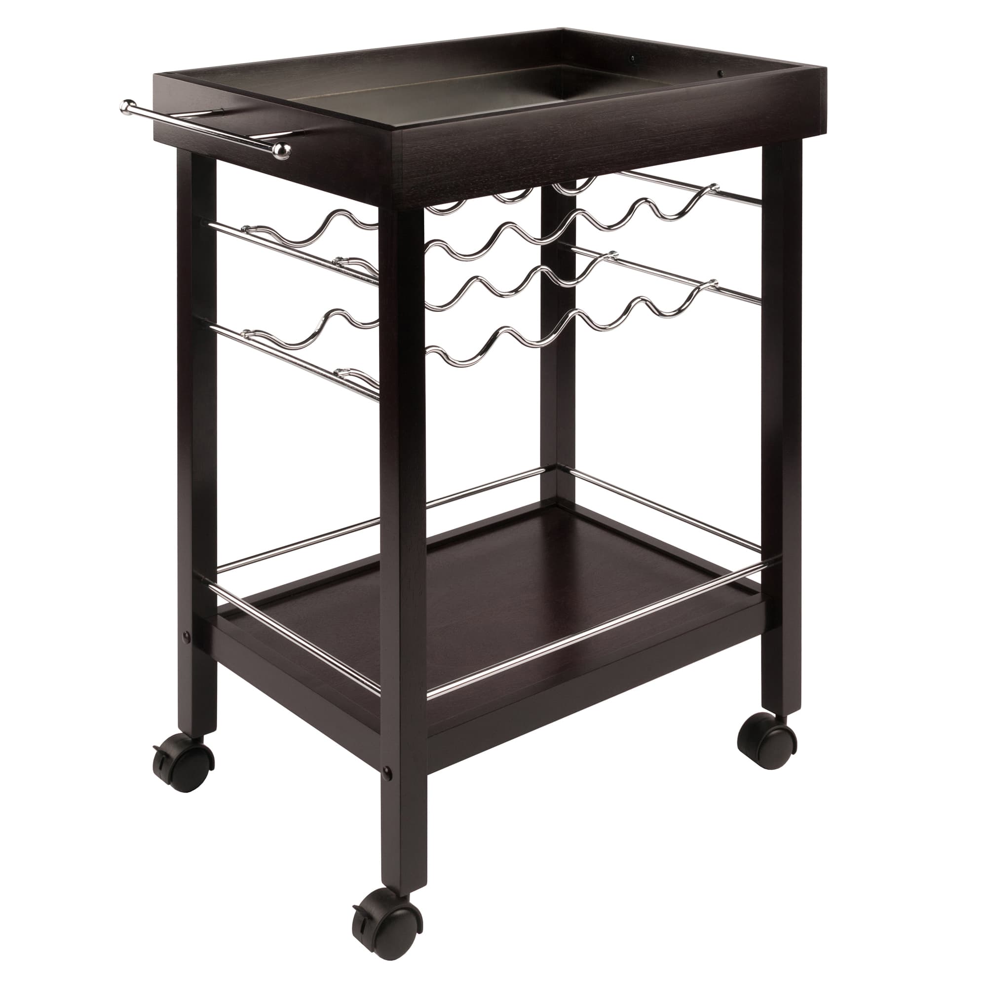 JOHNNIE Bar Cart, Espresso Finish