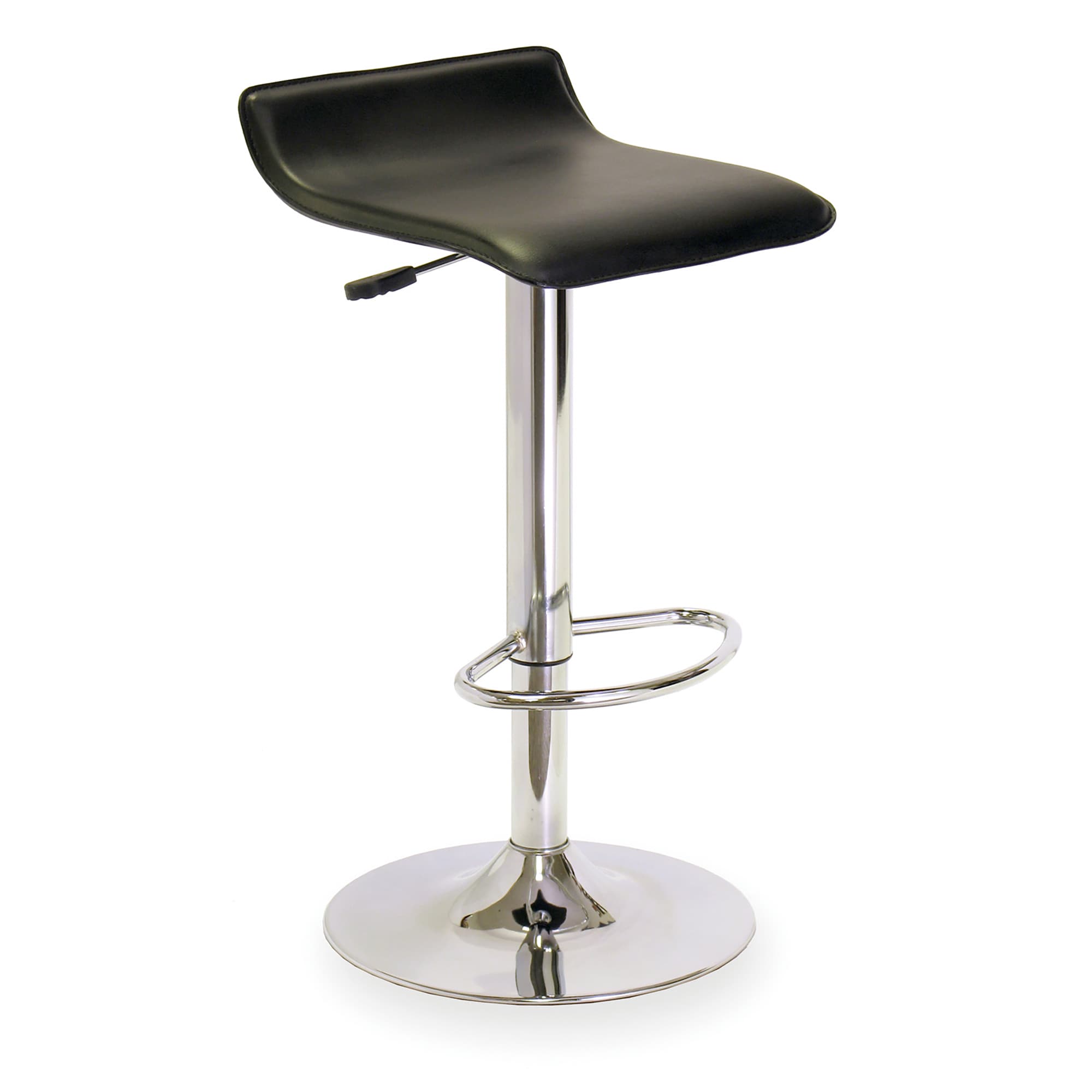 SPECTRUM Airlift Adjustable Stool, Black/Bright Chrome Finish