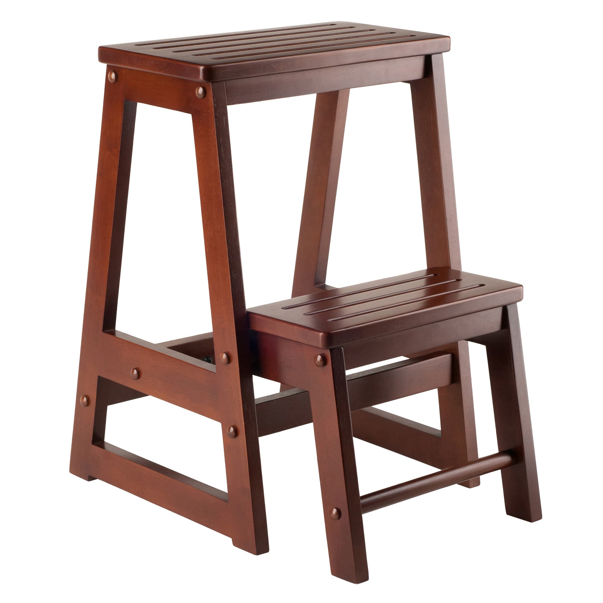 ASCEND Step Stool, Walnut Finish