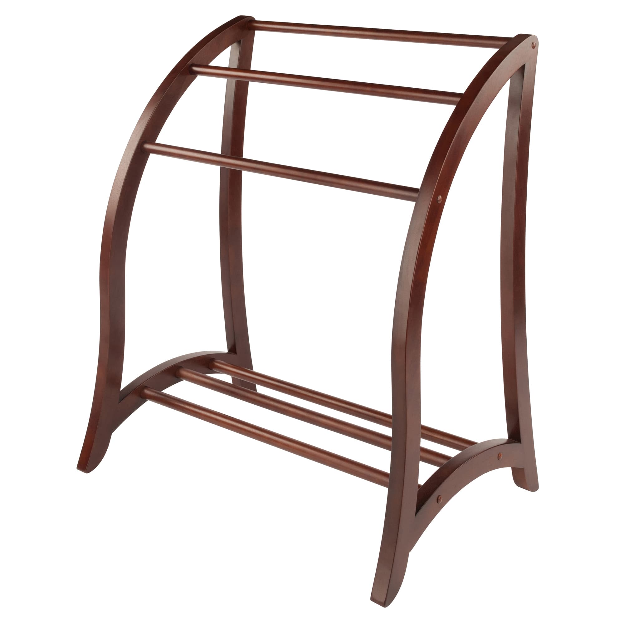 BETSY Blanket Rack, Walnut Finish