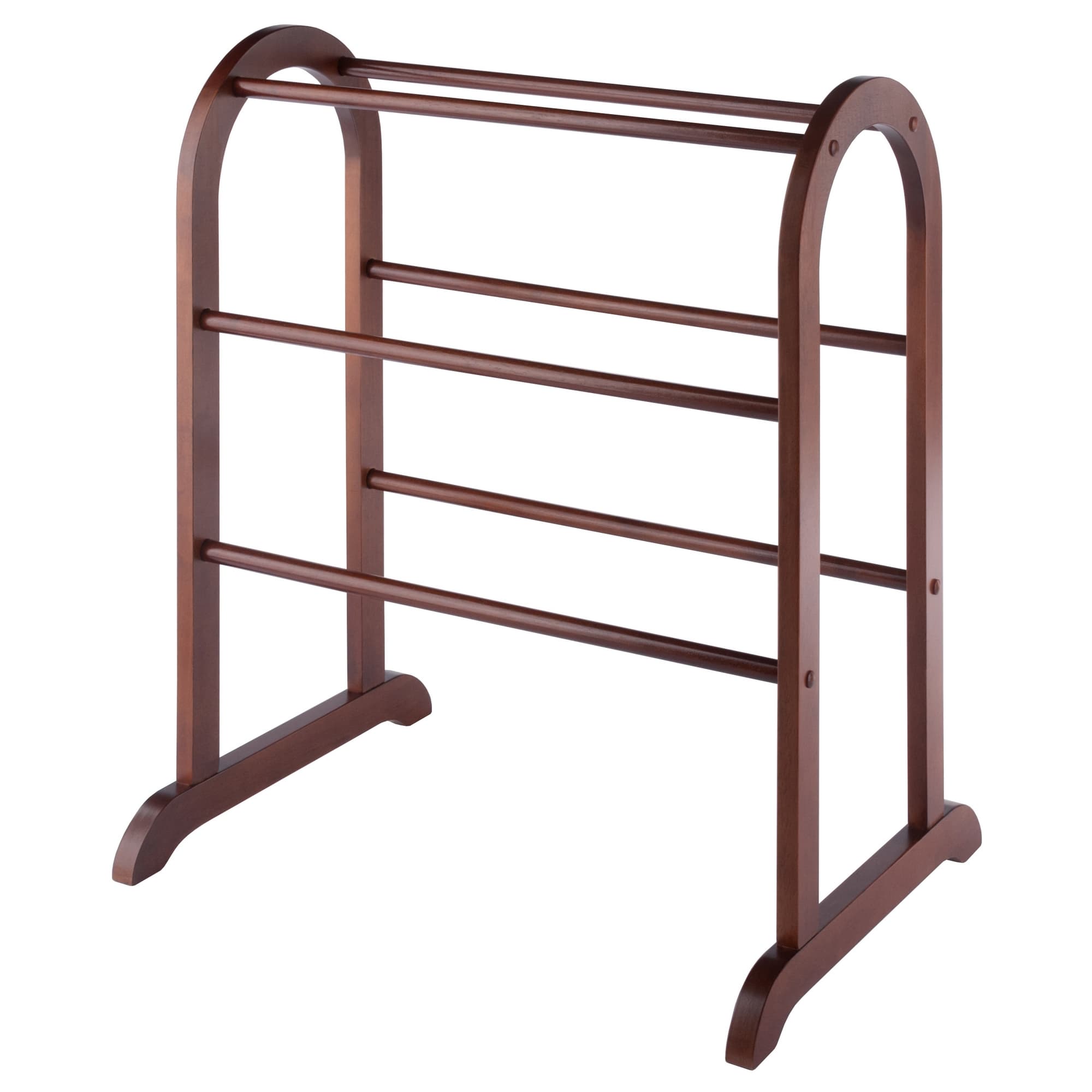 ELEANOR Quilt Rack with 6 Rods, Walnut Finish