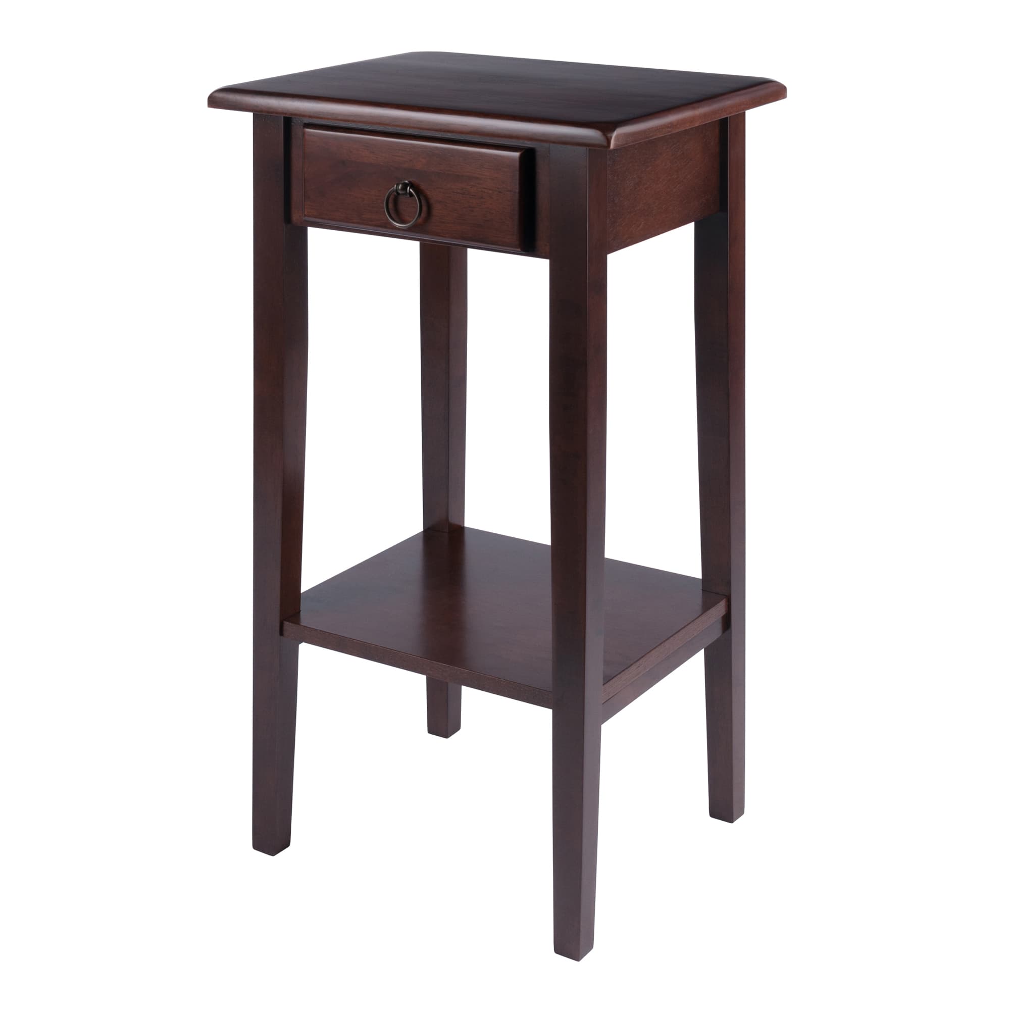 REGALIA Side Table, Walnut Finish