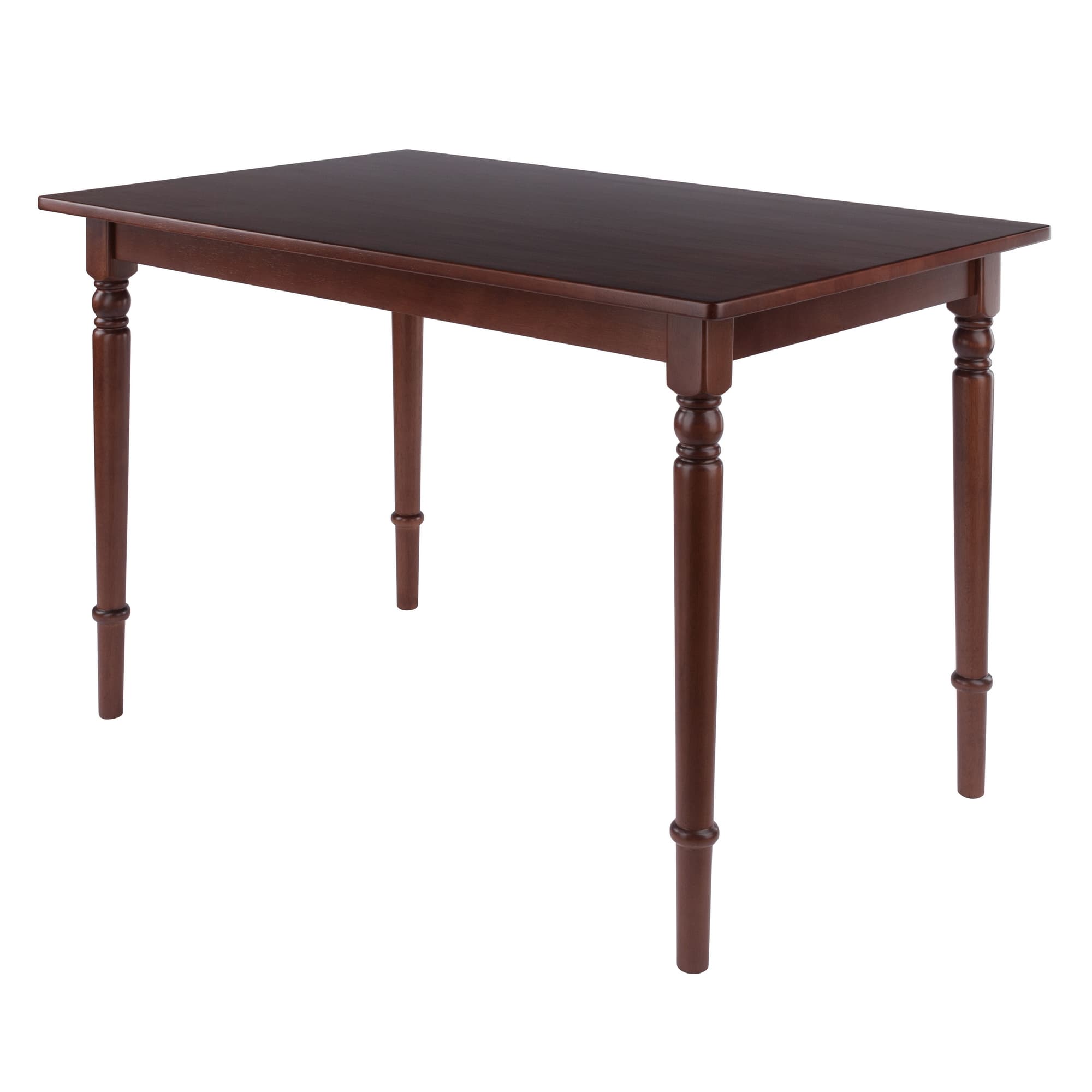 RAVENNA Dining Table with Carved Legs, Walnut Finish