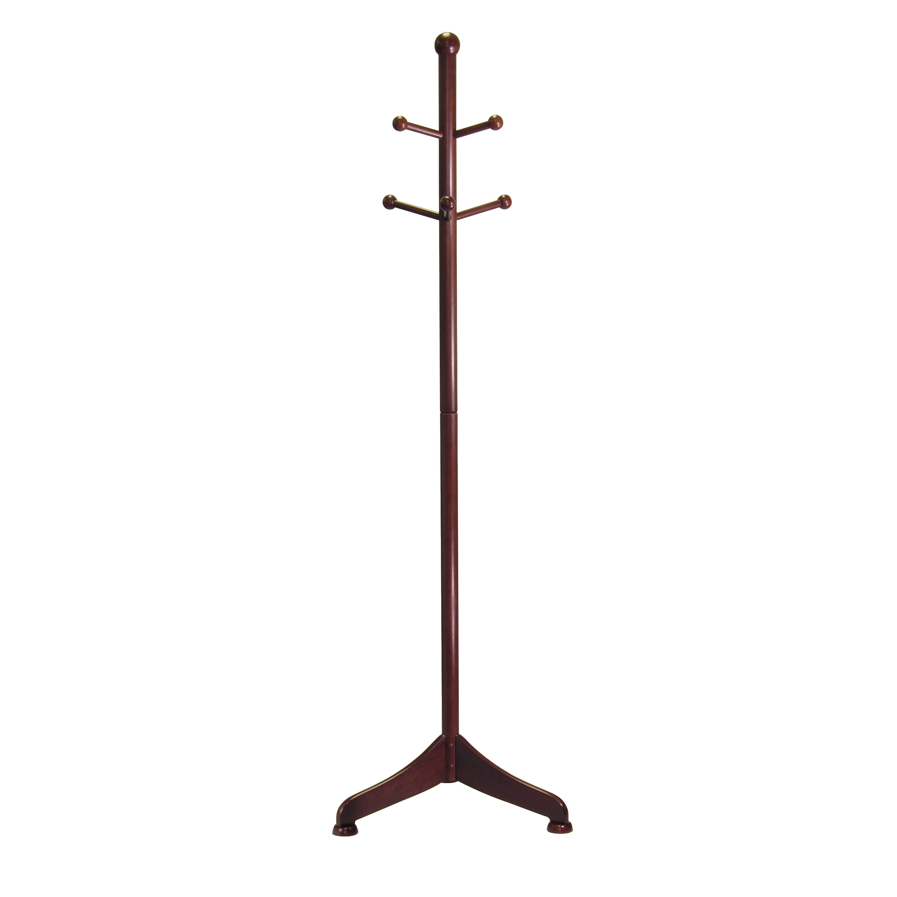 PHILIP Coat Tree, Walnut Finish