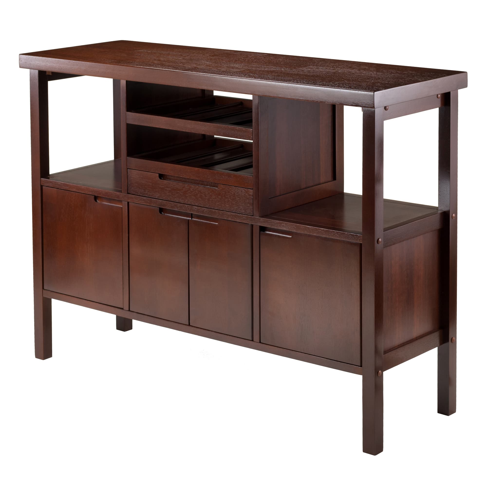 DIEGO Buffet Cabinet/Sideboard, Walnut Finish