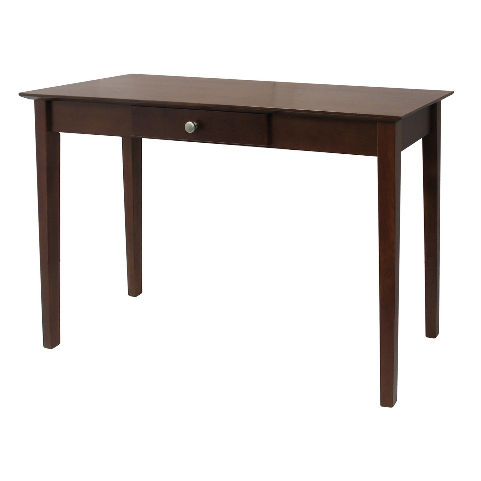 ROCHESTER Console Table with Drawer & Tapered Legs, Walnut Finish
